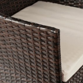 Kerti bútor szett barna/bézs színben – MISSISIPI