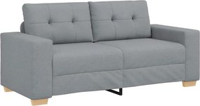 vidaXL világosszürke szövet loveseat kanapé 180x77x82 cm