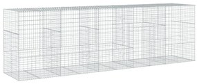 horganyzott vas gabion kosár fedéllel 500 x 100 x 150 cm
