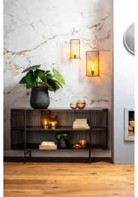 Fekete fém alacsony komód 149x80 cm Yinthe - Light &amp; Living