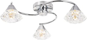 Dar Lighting glamour modern mennyezeti lámpa dilys csiszolt króm dardil5350