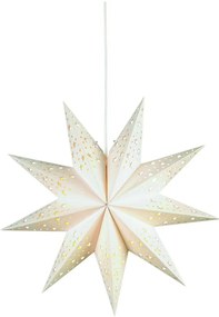 Fehér fénydekoráció karácsonyi mintával ø 45 cm Solvalla – Markslöjd