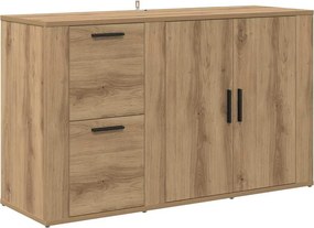 vidaXL fiókkal kézműves tölgy 100 x 33 x 59,5 cm Faanyag