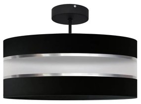 Csillár rúdon HELEN 3xE27/15W/230V fekete/fényes króm