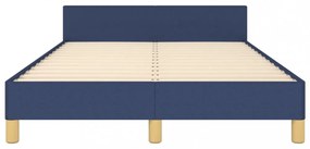 ágykeret matrac nélkül kék 120x200 cm szövet 120x200 cm