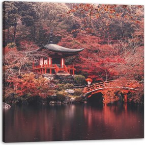 Vászonkép Fák Színes Japán Stílus Nyugalom 50X50 cm