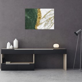 Üveg kép - Zöld márvány N⁰1 (70x50 cm)