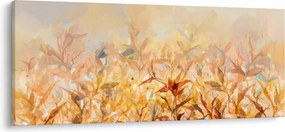 Kép - levelek az ősz színében, olajfestmény (120x50 cm)