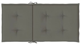 4 db melange sötétszürke szövet háttámlás székpárna 100x50x4 cm