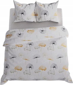 Ginko ágyneműhuzat garnitúra szatén pamutból 220x200 ginkgo levél