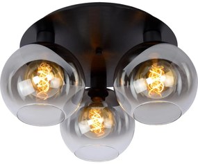 Lucide 74114/03/30 - Mennyezeti lámpa MARIUS 3xE27/40W/230V fekete