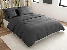 Pamut ágynemű LUX sötétszürke hotel zsebbel Ágyneműhuzat mérete: 70 x 90 cm | 140 x 200 cm