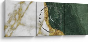 Kép - Zöld márvány N⁰3 (órával) (90x30 cm)