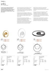 Redo 01-4365 - Dimmelhető LED kábeles csillár TORSION LED/60W/230V fekete