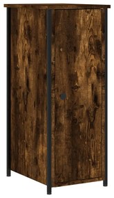 2 db füstös tölgy színű szerelt fa éjjeliszekrény 32x42x80 cm