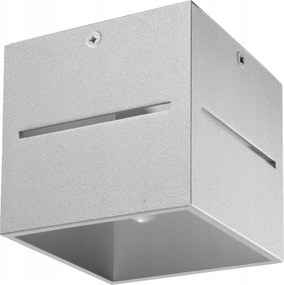 Mennyezeti spot lámpatest szürke szögletes 10 cm modern spot GU10 Sollux