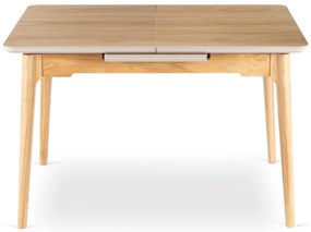 Kerámia Étkezőasztal Tölgy Színben. SAMER 138–178 cm