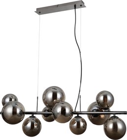 Italux modern függeszték canello króm fekete füstös itxpnd-406007-10abcr