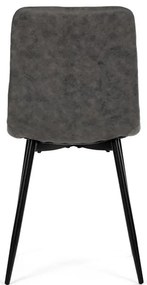 Fekete Vintage Szövet Étkezőszék. CT-281 BK3