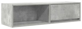 betonszürke szerelt fa TV-szekrény 100x31x25,5cm