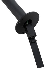 Modern lámpás fekete átlátszó üveggel 100 cm IP44 - Sfera