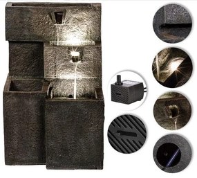 STILISTA Kerti szökőkút 48 x 42 x 76 cm vízlépcsők