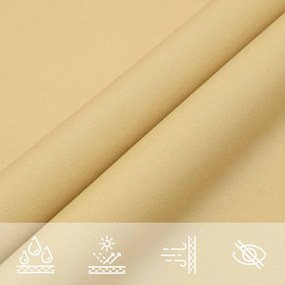 homokszínű 100% oxford szövet napvitorla 7x5x5 m
