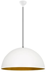 Fehér függőlámpa fém búrával ø 60 cm Sivani – Opviq lights