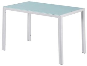 Ezra 120 cm szögletes üveg étkezőasztal