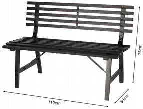 Kerti pad Gardie 3 (fekete) . 1096481