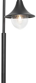 Klasszikus kültéri lámpa fekete 125 cm IP44 - Daphne