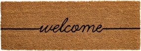 Bejárati szőnyeg 26 x 75 cm kókusz Welcome lábtörlő