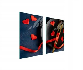 Üveg Konyhai Védőlap 65x52 Szív Edzett Üveg