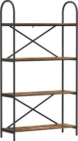 vidaXL Könyvespolc Füstölt tölgy 80 x 30 x 146 cm Faanyag