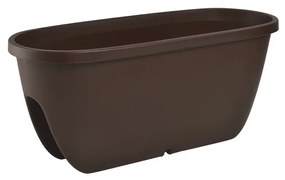 Gardenico virágtartó erkélykorlátra Balconia OVI barna, átmérő: 60 cm, 60 cm átmérőjű