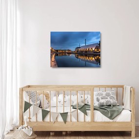Vízcsatorna képe - Göteborg (üvegen) (70x50 cm)