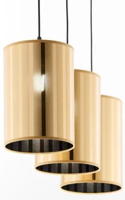 Jupiter 2092 - CORTINA zsinóros csillár 3xE27/15W/230V arany/fekete