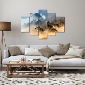 Farkasok üvöltése a holdra képe (150x105 cm)