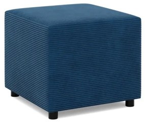 Zeus puff, kordbársony, 50x50, kék