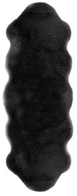 Lambskin fekete műszőrme, 60 x 180 cm - Tiseco Home Studio