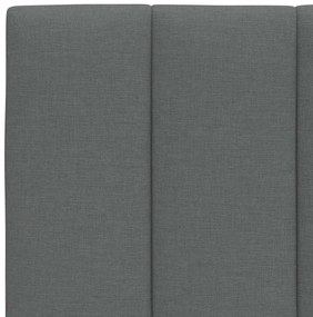 sötétszürke szövet ágykeret matrac nélkül Hanko 120x200 cm