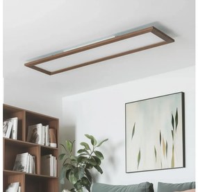 Brilagi - LED Mennyezeti lámpa SLIMFRAME WOOD LED/58W/230V 124x34 cm sötét barna