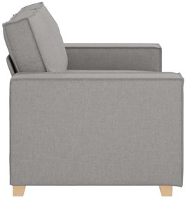 kétszemélyes, felhőszürke szövetkanapé 120 cm