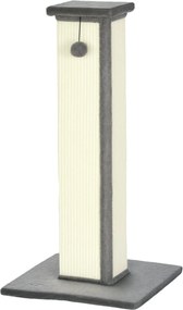 PawHut Karomkoptató, 81 cm-es Karomkoptató Oszlop, Zsineggel Borított Macska Karomkoptató Fa Labdával, Macska Karomkoptató Bútor 5 kg-ig, Beltéri, Szü