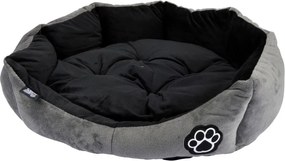 Szürke velúr fekhely kutyáknak ø 50 cm Flakes – Love Story