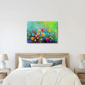 Kép - Absztrakt virágok (70x50 cm)