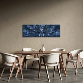 Kép - sötét barokk (órával) (90x30 cm)