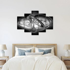 Modern szürke absztrakció képe (150x105 cm)