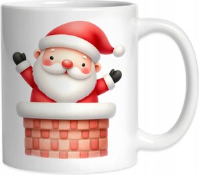 Karácsonyi bögre Mikulás Csillag a Kéményben Karácsony 330ml