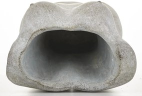 Cyrus design görög stílusú emberi test formájú szürke cement virágtartó kaspó váza 21x15x11cm